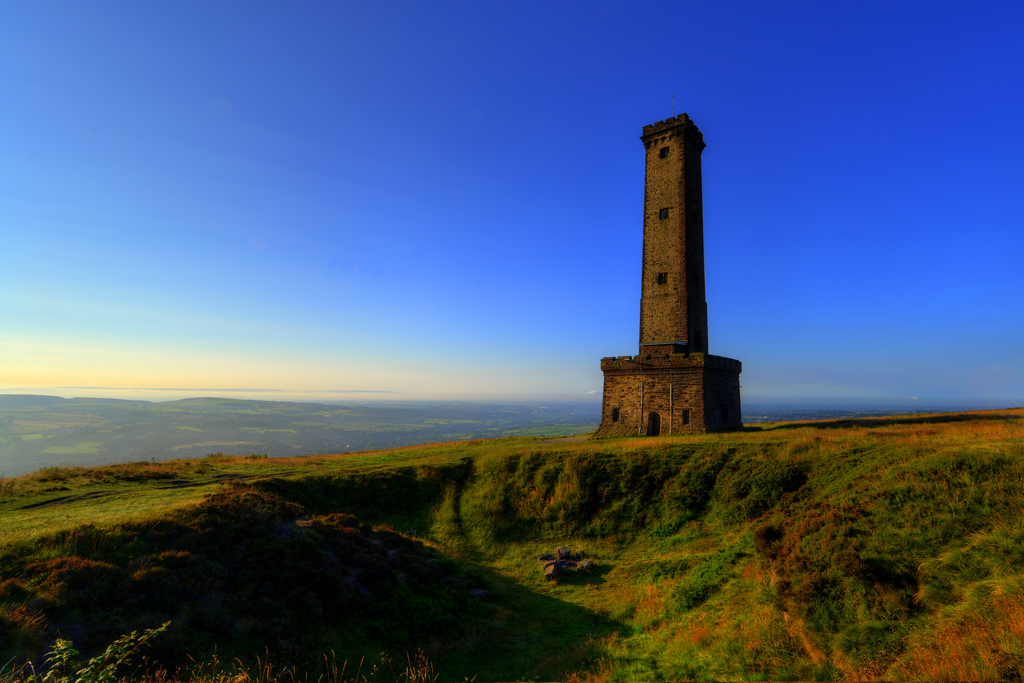 The parish churches set against the West Pennine Moors